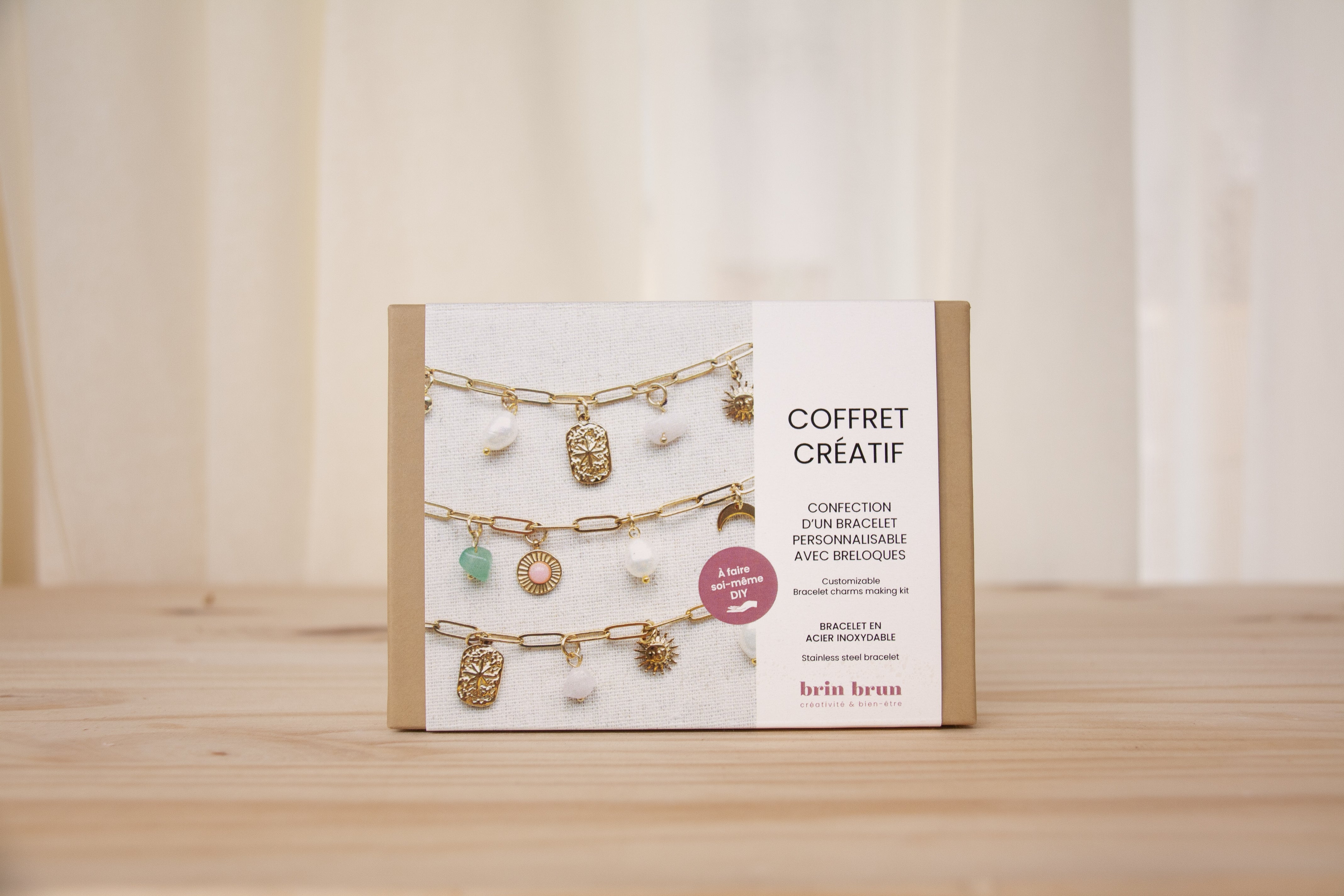 Coffret créatif: Fabrication d'un bracelet à breloque - Boutique Lovli