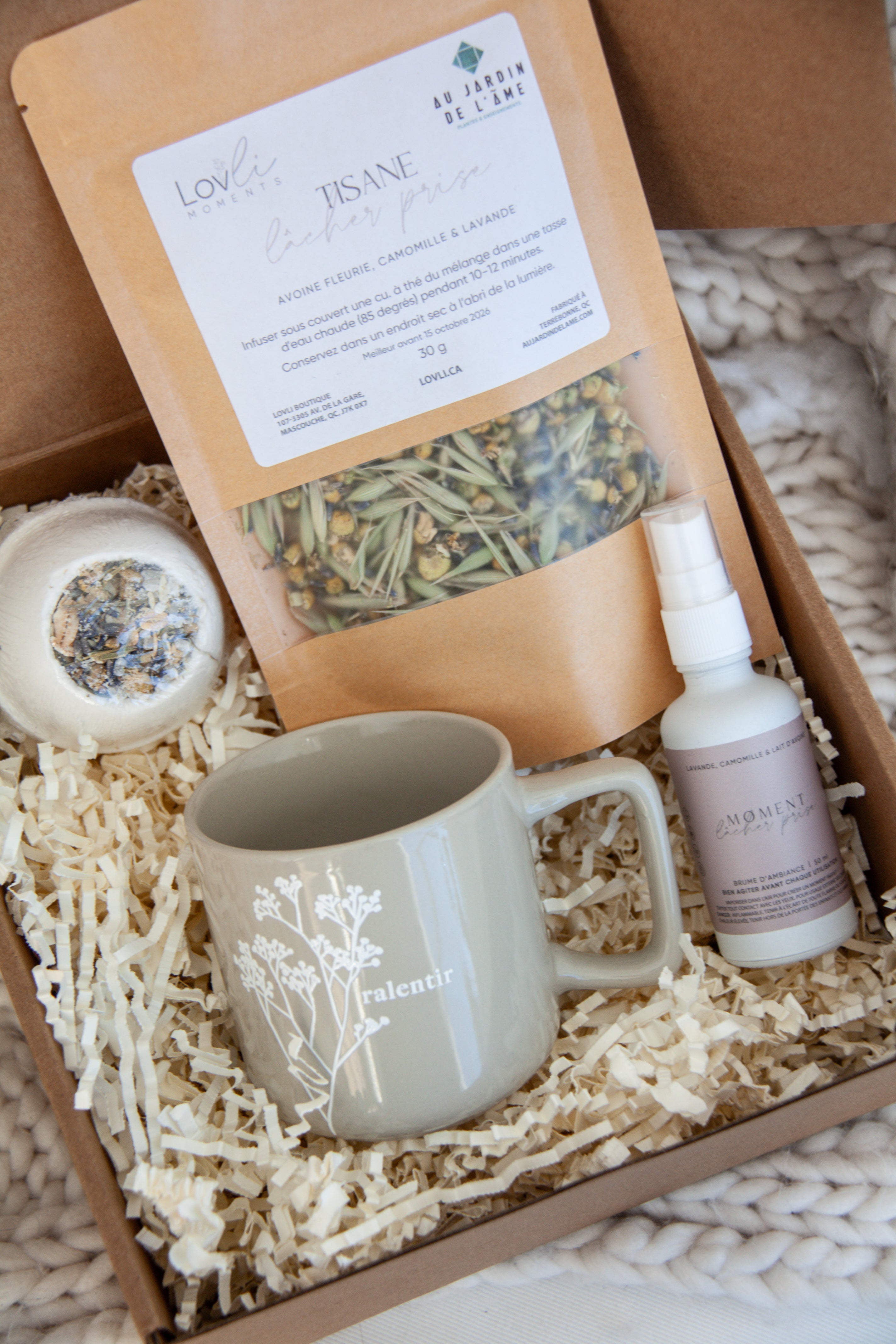 Boîte cadeau - moment lâcher prise - Boutique Lovli