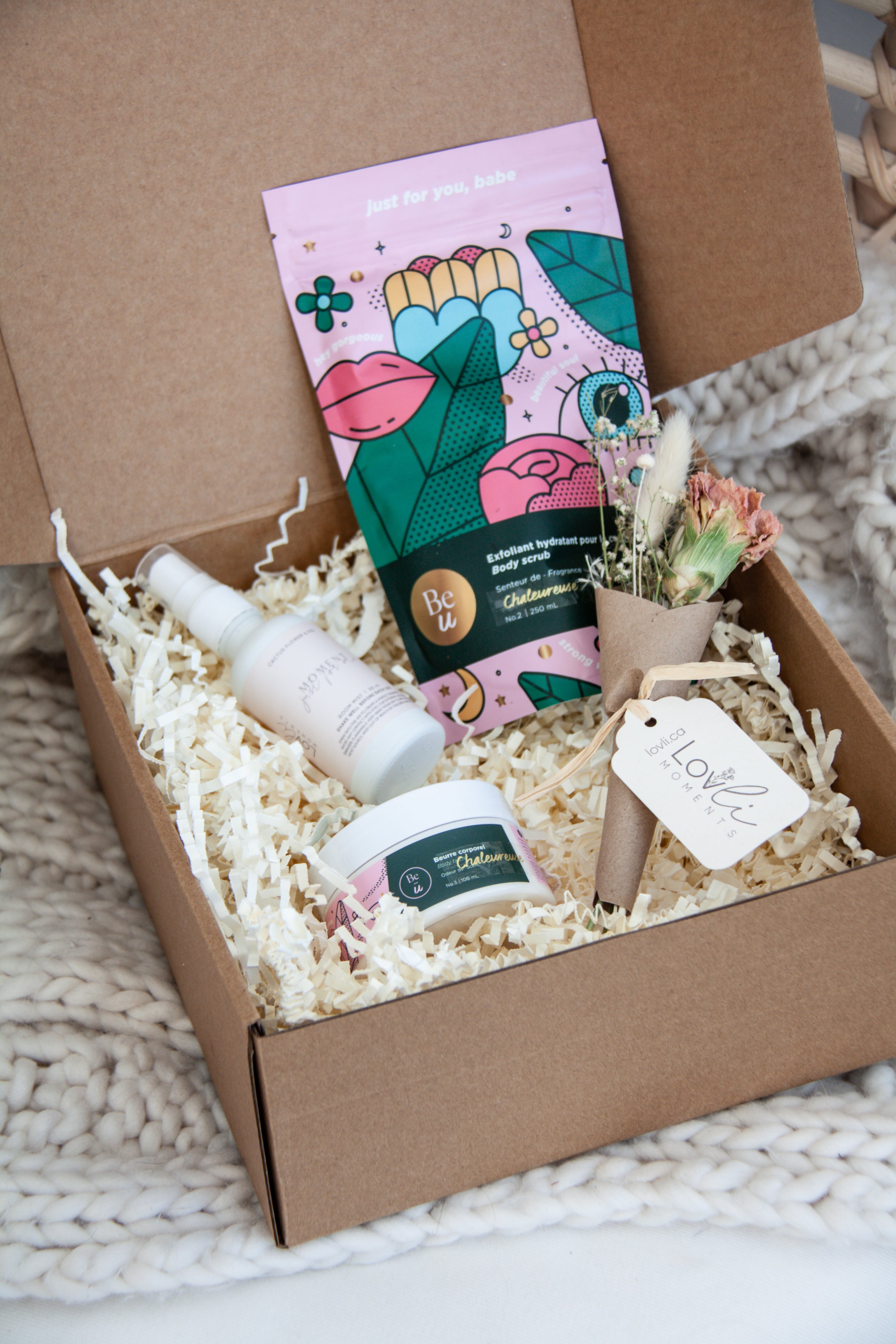 Boîte cadeau - moment ¨self care¨ - Boutique Lovli