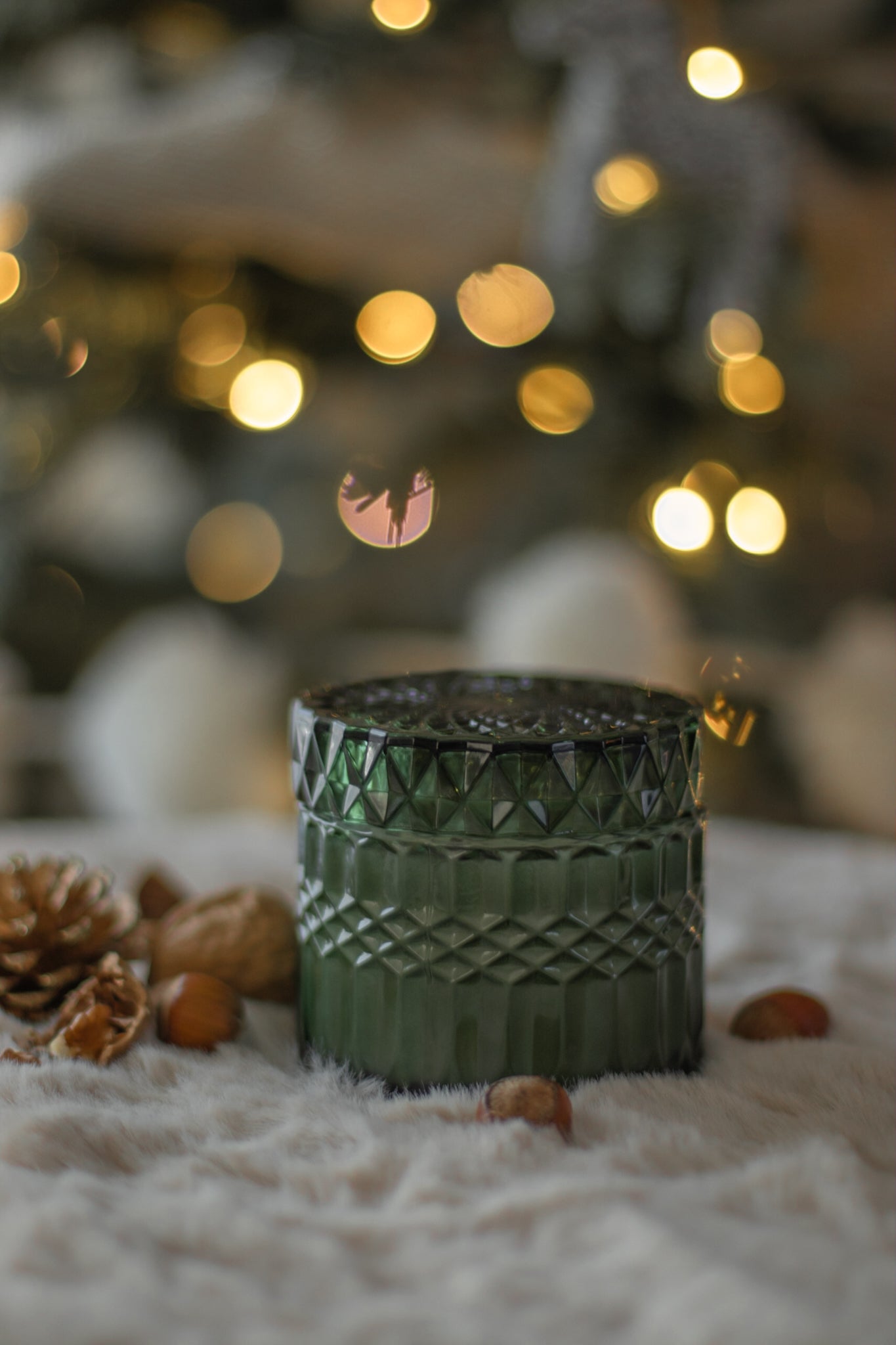 Chandelle Luxe Moment devant le sapin - Clémentine, sauge & gingembre - Boutique Lovli