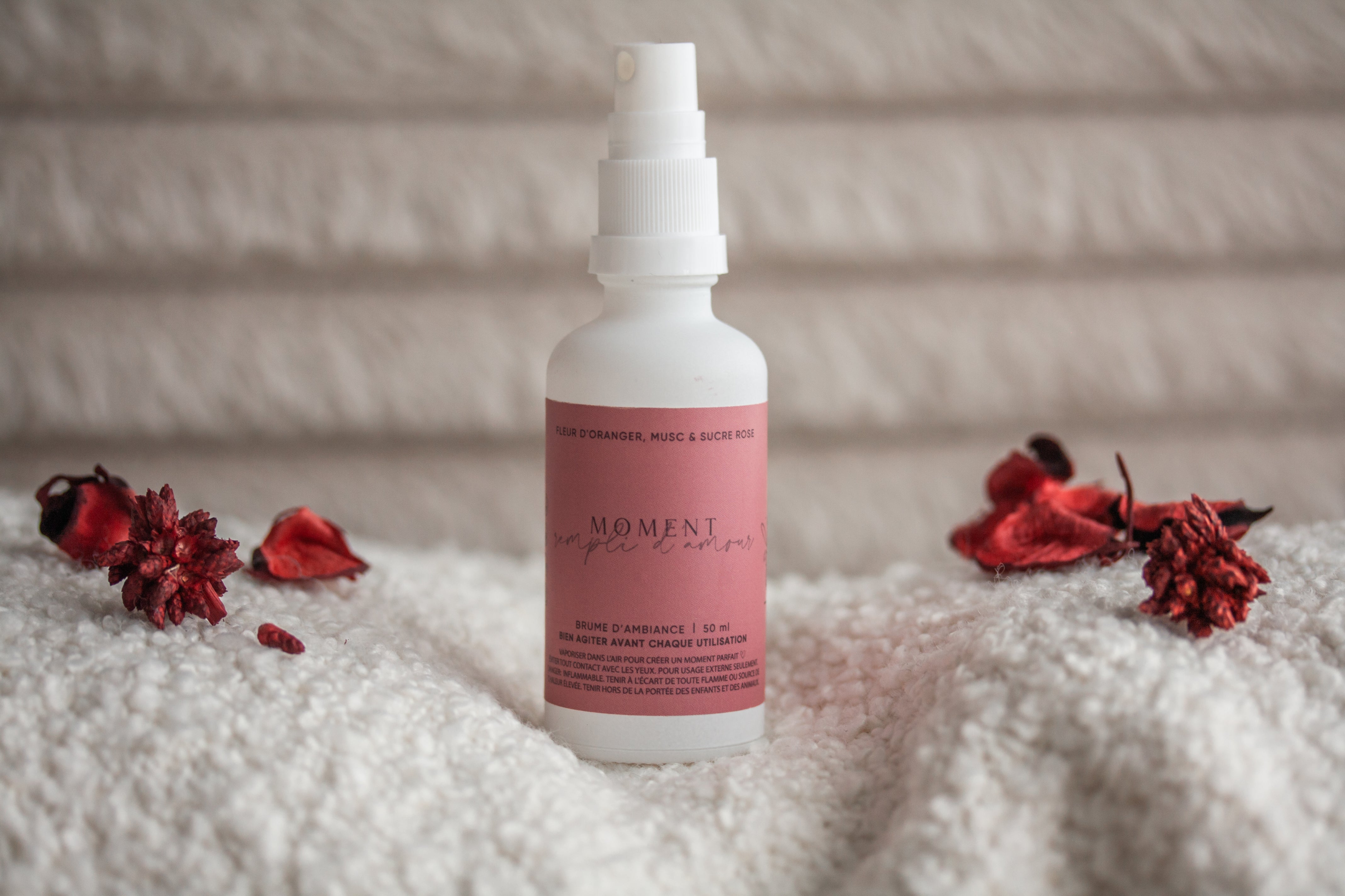 Brume Moment rempli d'amour- Fleur d'oranger, musc & sucre rose
