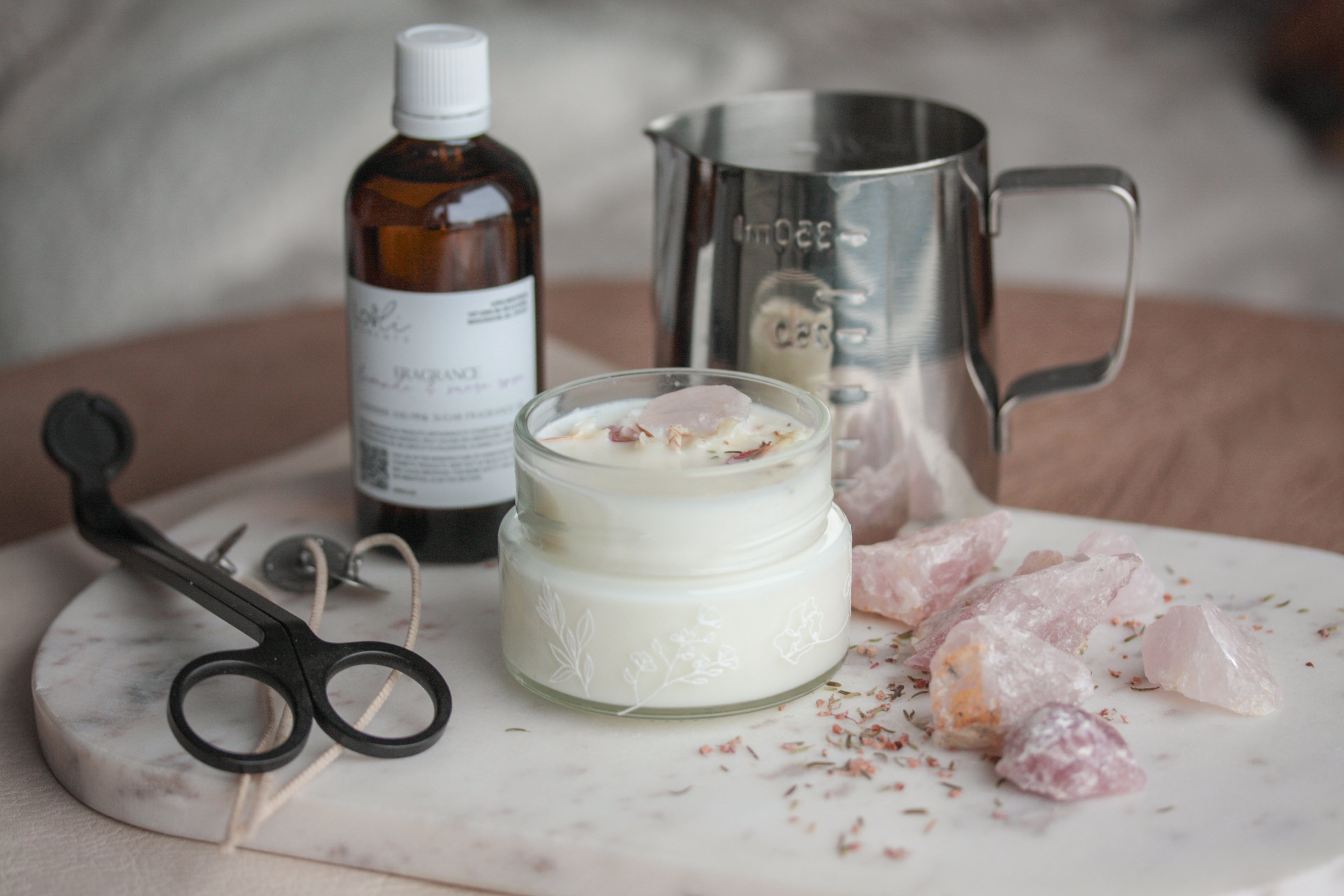 Atelier de fabrication de chandelle avec cristaux- Journée de la femme-