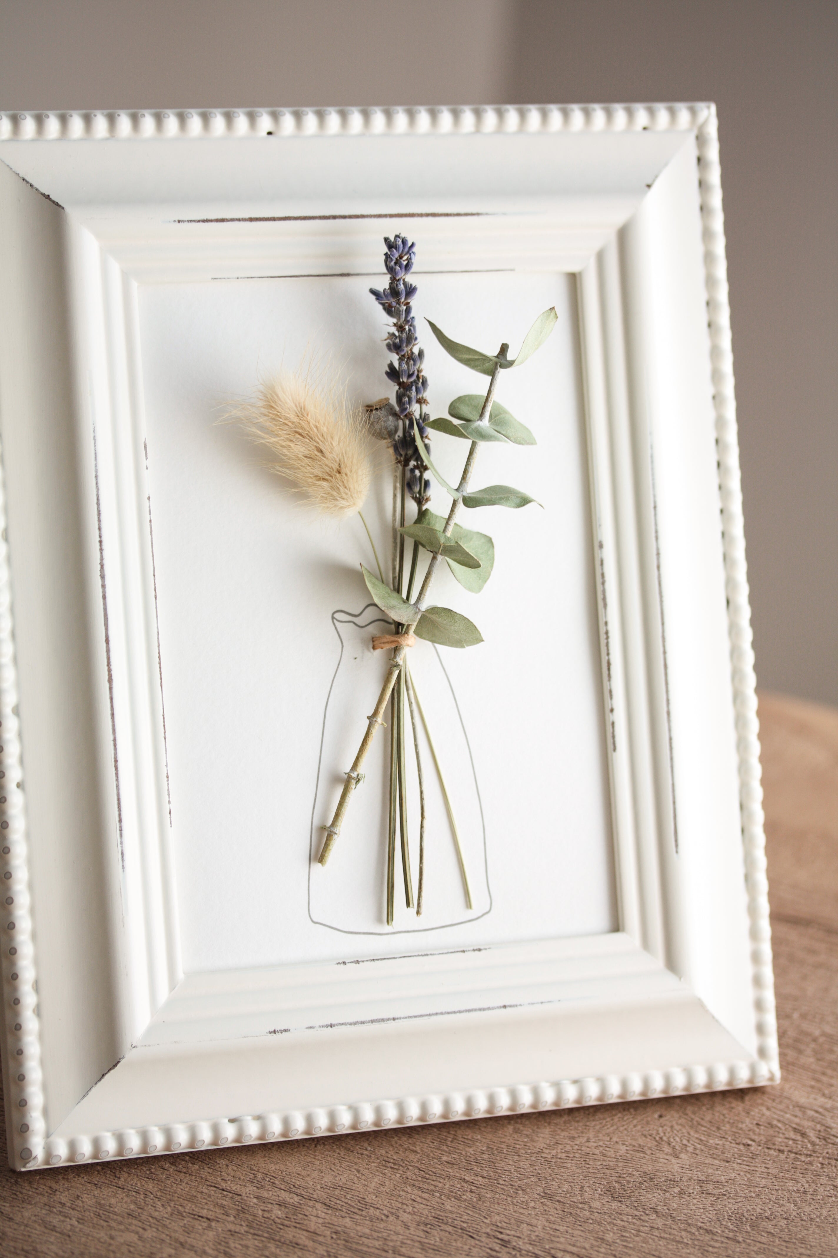 Carte-affiche avec bouquet