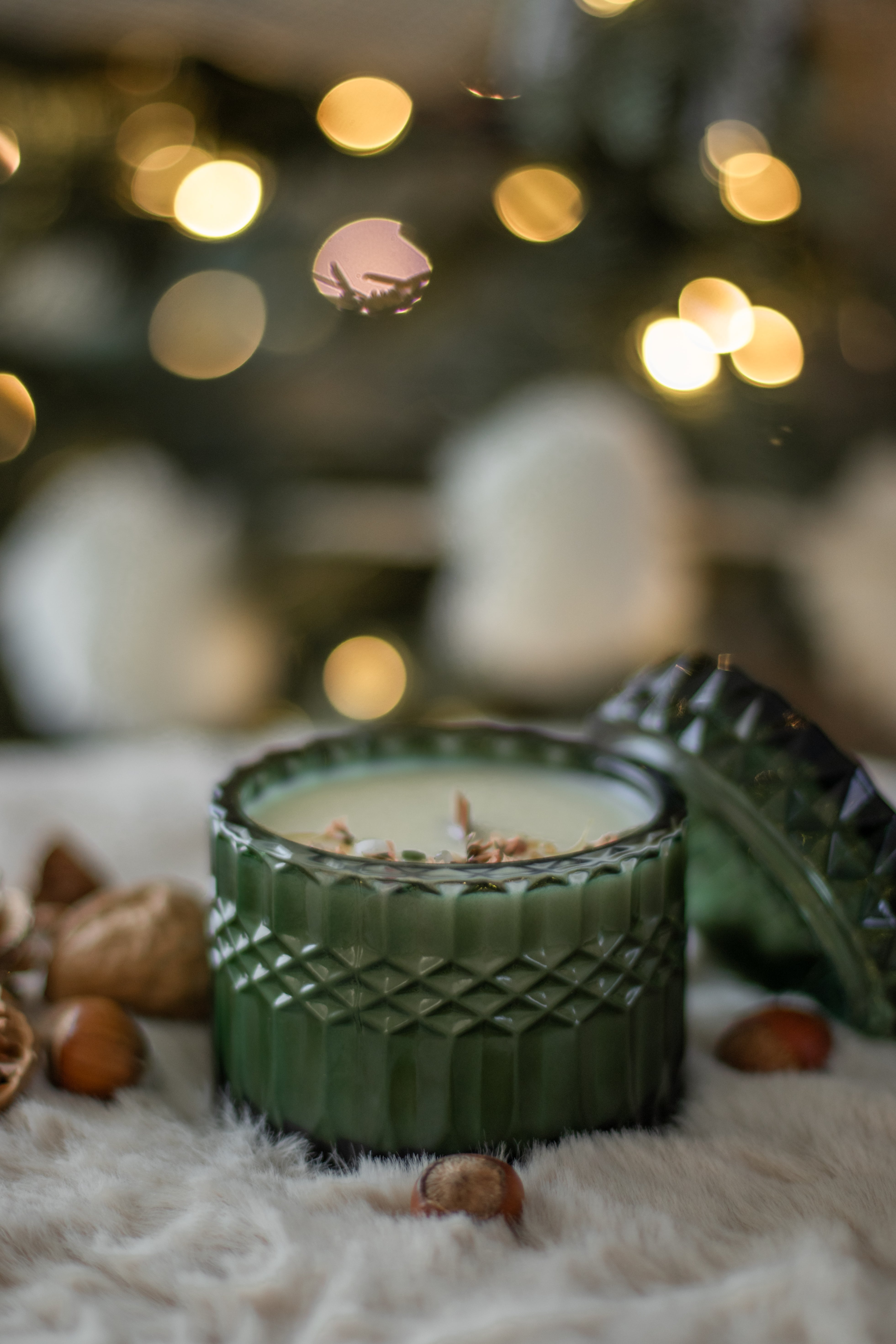 Chandelle Luxe Moment devant le sapin - Clémentine, sauge & gingembre - Boutique Lovli